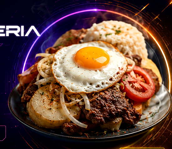 Silpancho especial de SilpancheriaX con huevo, carne, papas y arroz